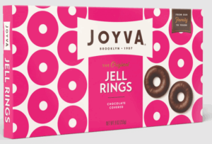 Joyva Chocolate Covered Raspberry Jell Rings 3pk 9oz Box